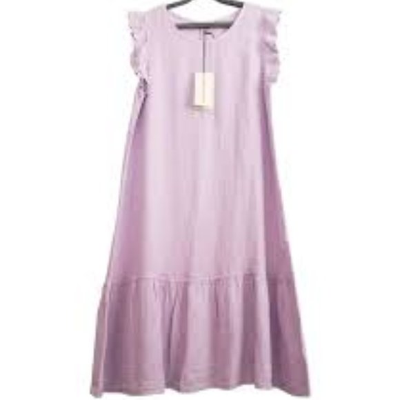 Brand new Terzo Millennio Lilac Linen Dress - Picture 1 of 11
